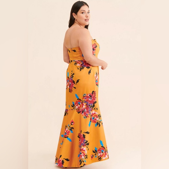 Hutch Dea floral strapless high low dress size 18W NWT - Picture 2 of 15